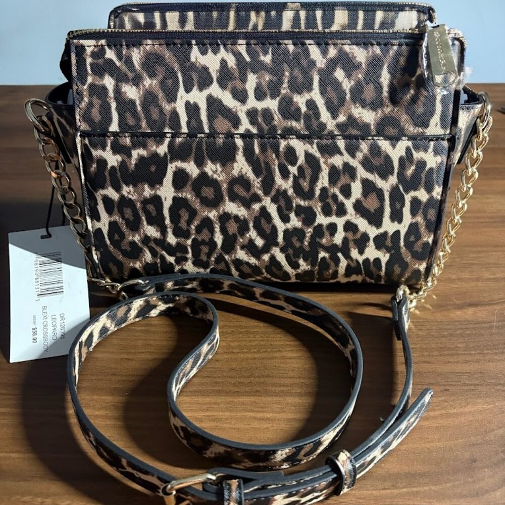 Steve Madden Leopard Crossbody Bag NWT - Picture 3 of 9